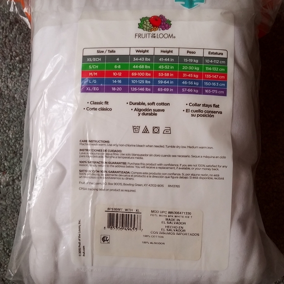 NWT Fruit of the Loom Boy's T-Shirts - Picture 2 of 2